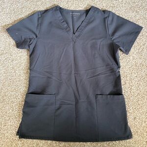 Mandala Gray Scrub Top